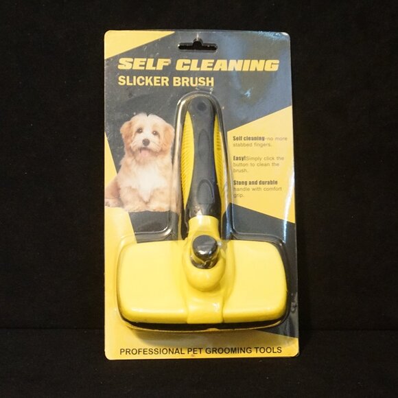 Self Cleaning Dog/Cat Slicker Brush for Shedding - Picture 1 of 3